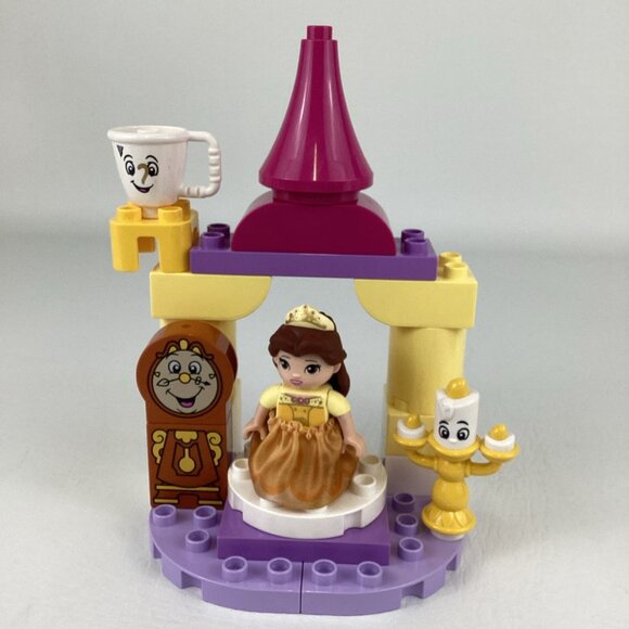 Lego Duplo Disney Princess Belle Ballroom Building 10960 Beauty Beast Cogsworth - Picture 2 of 6